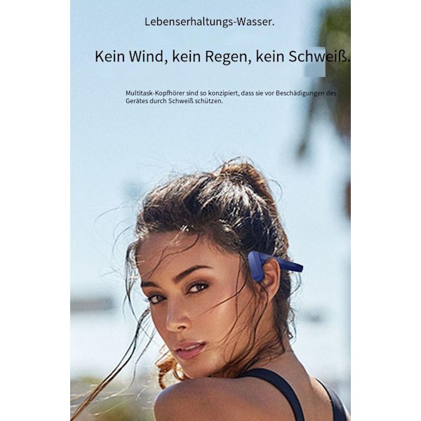 Open Ear Bluetooth -kuulokkeet mikrofonilla, Air Conduction Sport ...