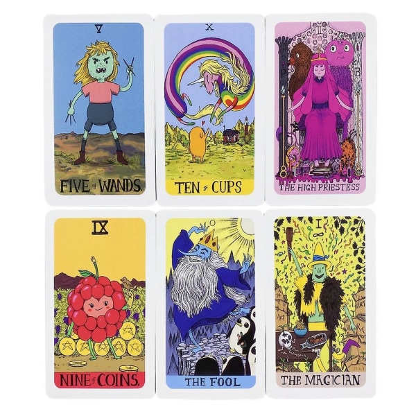 2023 Tarotkort - Adventure Time A78 Deck - Engelsk versjon - Oracle - Evessor Ination Edition - Brettspill