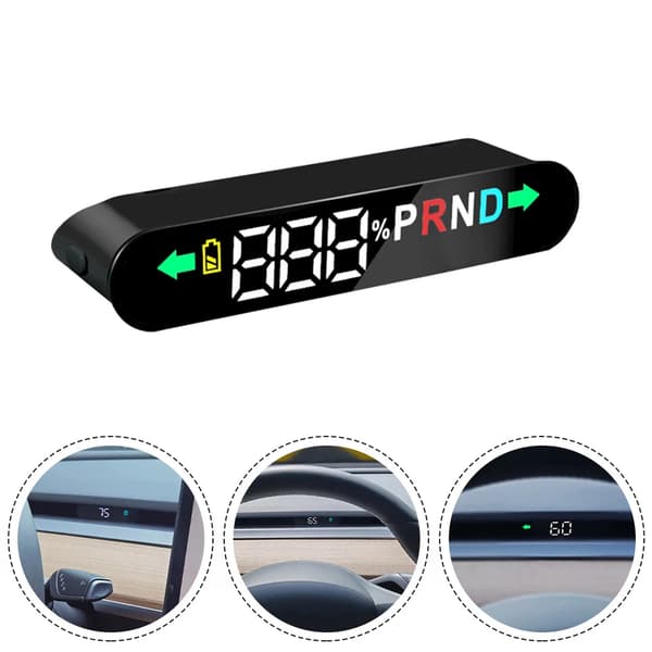 Vinduesdisplay til Tesla Model 3 Model Y Bil Digital Kørecomputer Display Speedometer Dør Åben Påmindelse 19-22model3/Y