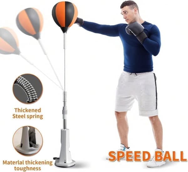 Boxing Reflex Ball with Adjustable Height – Train Reflexes, Speed & Hand-Eye Coordination