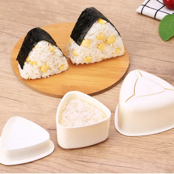 Onigiri-form triangel, 2 st risbollformar, triangel sushiform