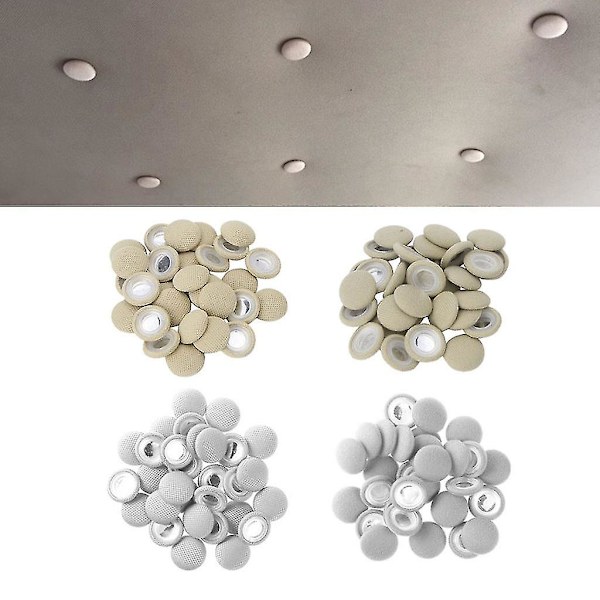 50x Biltaghimmel Reparation Nitter Design Til Biltag Flanellet Loft-check Klud-grå