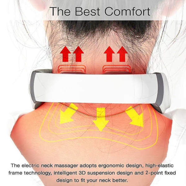 Electric Pulse Cervical Neck Shoulder Massager Relax Massage Smärtlindring