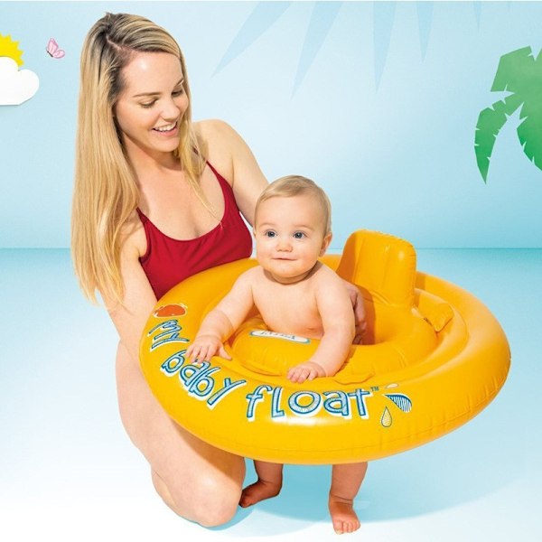 Uppblåsbar Babybadring 70 cm Cirkulär från 6 till 12 Månader