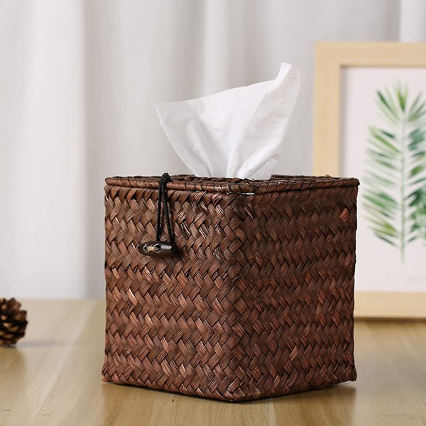 Cube Tissue Box Cover Vævet Firkant Tissue Box