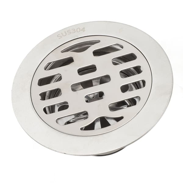 304 rostfritt stål 75MM rör förseglad vatten tee 10cm rund deodoriserande golvbrunn