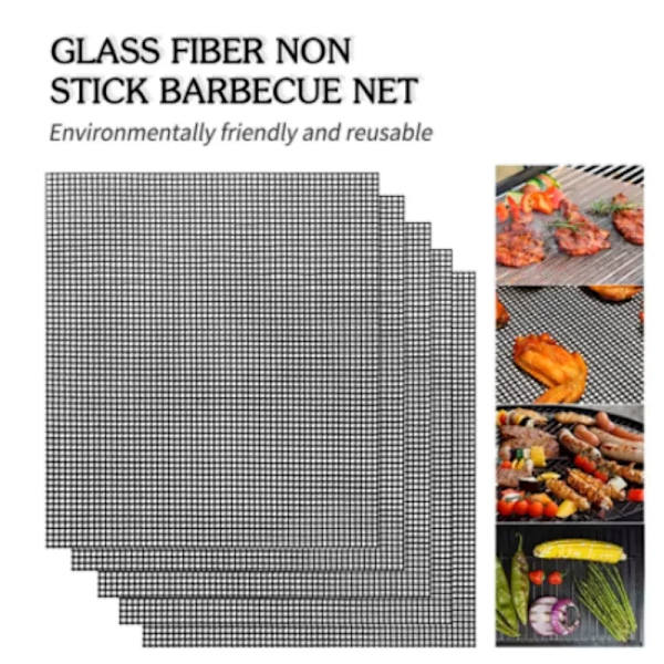 Grill Mesh Grill Tilbehør Non-stick BBQ Mesh Måtte 40x30cm