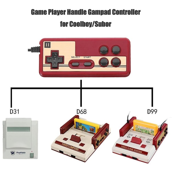 8 Bit 9pin Universal Controller Gaming Joystick Gamepad Controller For Coolboy Subor Nes Fc Retro Spillkonsoll Control Joystick