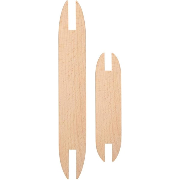 2Pcs Beech Wood Weaving Shuttle DIY Weaving Tool for Sweater Scarf Tapestry