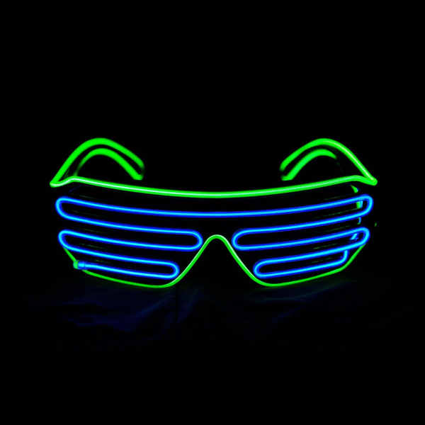 LED-glasögon, lysande LED-glasögon Rave-glasögon LED-festglasögon