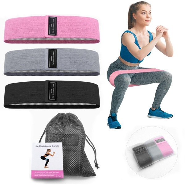 Fitness band, fitness bands/resistance bands set, 3 resistance levels