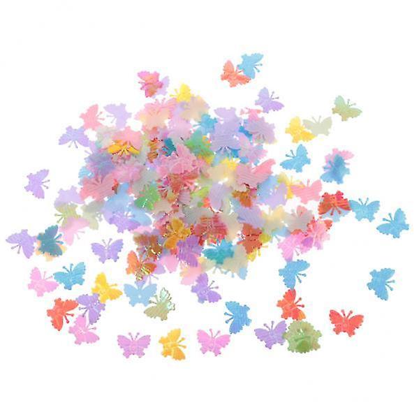 2x1 Bag Butterfly Confetti Sprinkles Bord Scatter Bröllopstillbehör Multi