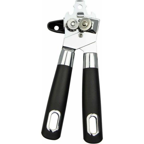 Manual Can Opener - 3-in-1 stainless steel can opener with ergonomic non-slip handle and non-slip handle