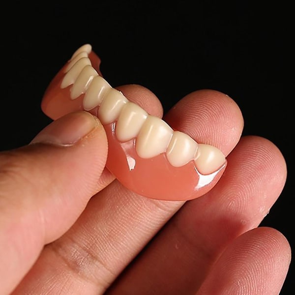Finer Snap On Falske Teeth Instant Smile Kosmetiske proteser Dental Nedre Finér