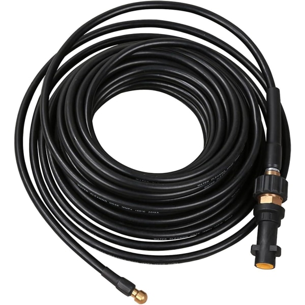 Rengöringslang för rör, 20 M, 180 Bar, högtrycksslang med adapter, Set för Krcher högtryckstvätt