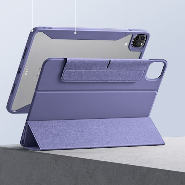 ESR iPad Pro 11 2024 Fodral 2-i-1 Magnet Rebound Hybrid Lavendel