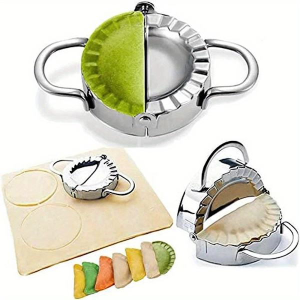 Dumpling Form Sæt, 3 stk. Dejpresseværktøj i rustfrit stål til Empanadas & Kager 3pcs/set