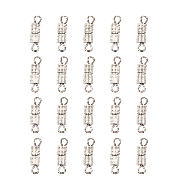tasker 100 stk smykker spænder tønde Skrue type Spænde til halskæde Armbånd Kæde DIY smykker Tilbehør Kobberskruer Bindespænde (14x4mm