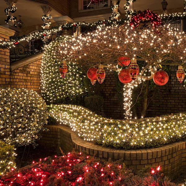 Lyslenke 20 meter Juler Dekorative Mini Lys, 200 LED Grønn Tråd Fe-Stjerne Lyslenke for Innendørs Utendørs Juletre Dekorasjon