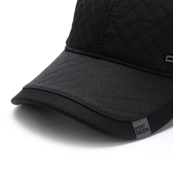 PCS Mellem-aldrende kasket med vindtætte øreflapper SORT&GRÅ - Perfekt black&grey