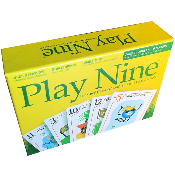 Spela nio Spela nio rundor golfkort brädspelsfest flerspelarkort