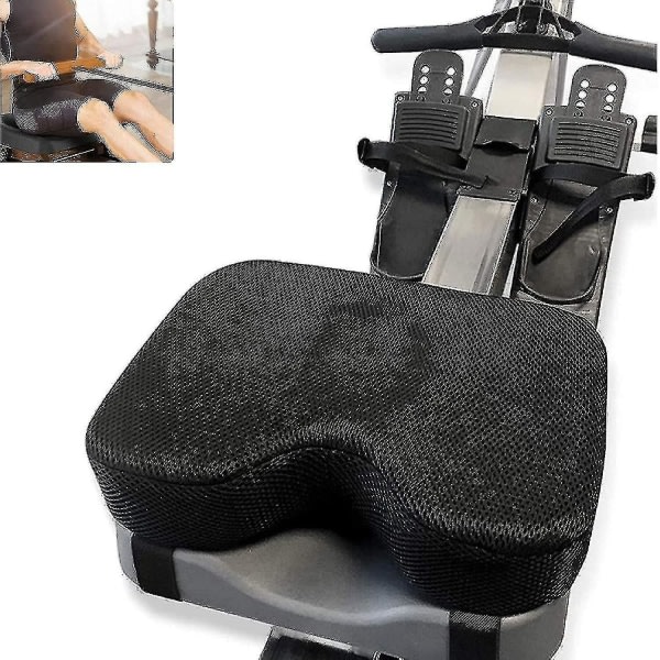 Roddmaskin sittdyna, med skräddarsydd memory foam, tvättbart cover och remmar - alternativ roddmaskin - roddtillbehör