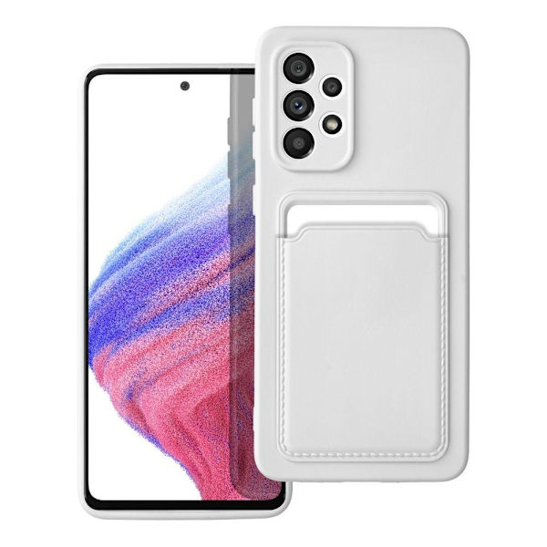 Galaxy A33 5G Skal Forcell Kortfack Mjuk Plast Vit 80