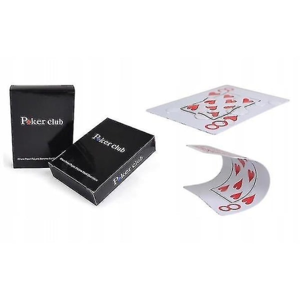 Muovinen vedenpitävä Scrub Pelikortit Poker Club Cards Lautapeli