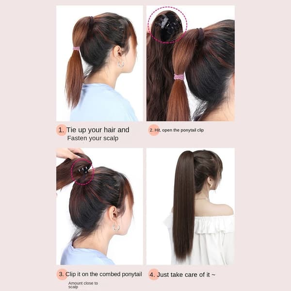 Hår Extensions Hestehale Parykker SORT KRØLLET KRØLLET SORT KRØLLET-KRØLLET SORT BLACK CURLY-CURLY