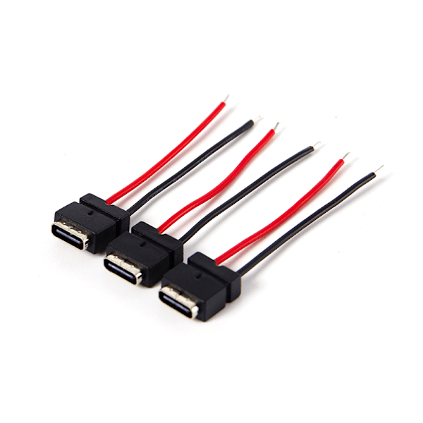 USB Type C vandtæt stik hun-stik Hurtig opladning 3 pcs