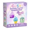 Populärt klämbart leksaksset, bläckfisk, isglass och Venom Squishy-leksaker, presentförpackning för stresslindring Cute Squeeze Set D