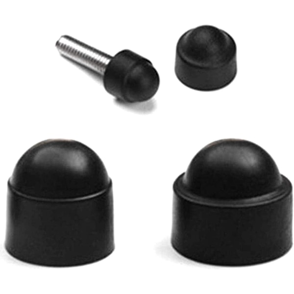 145 stk plast skrukorker, sekskantskrukorker, svarte sekskantskrukorker, M4 M5 M6 M8 M10 M12