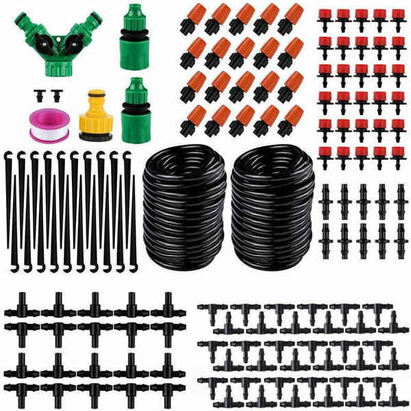 Drip irrigation kit, drip irrigation system 30m automatic drip irrigation kit for garden irrigation
