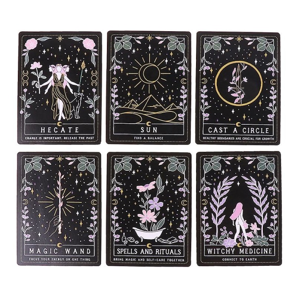 1 låda Tarotkort Engelska Tarot Oracle Cards Kortlek Kortspel Festtillbehör