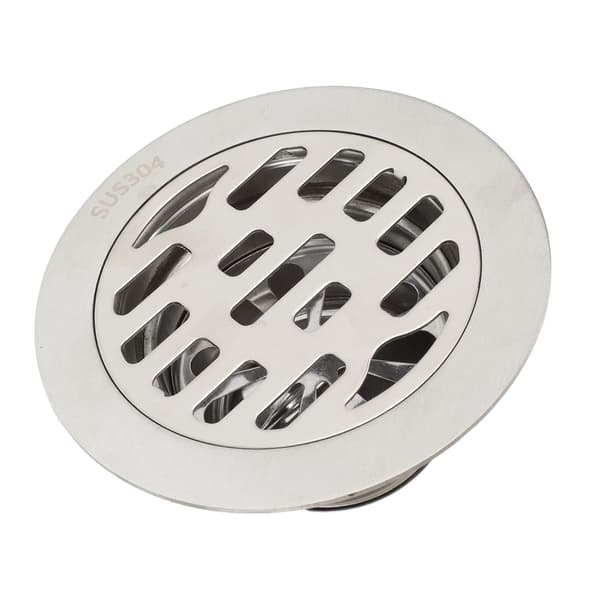 304 rostfritt stål 75MM rör förseglad vatten tee 10cm rund deodoriserande golvbrunn
