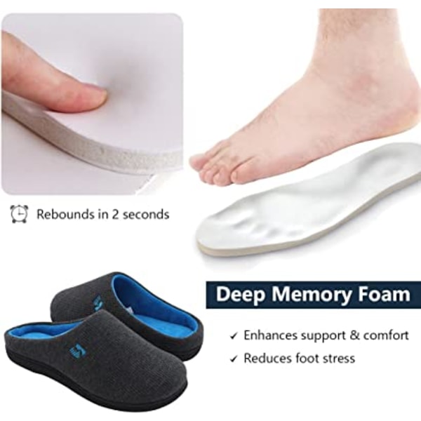 Original Tofarget Memory Foam-tøffel for menn