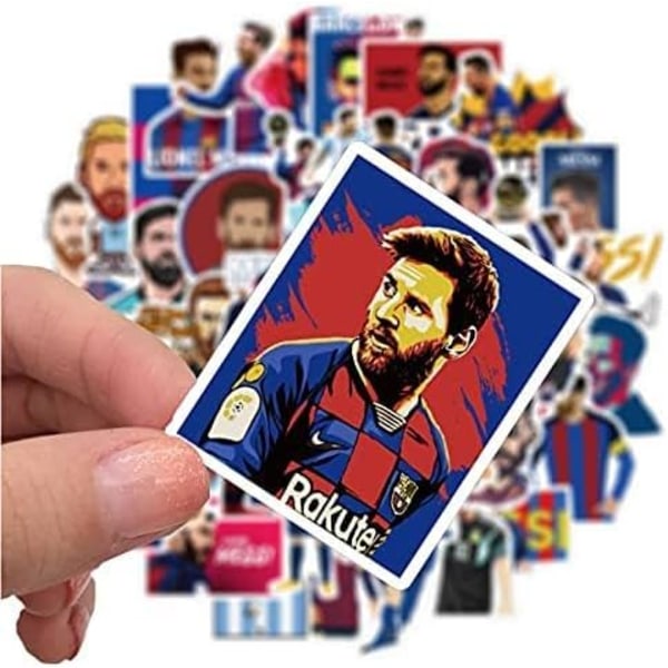 Fodboldstjerne Stickers Messi Sticker Små Dekaler | 50 Stk