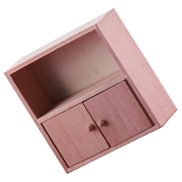 Minihusskabsmodel Miniaturetræskabsmøbler Model 1:12（2.9X7.5X7.5CM)