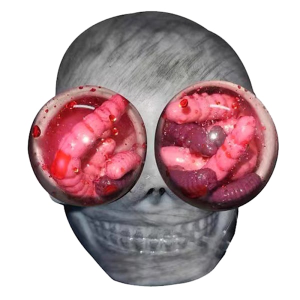 Nyhet Hodeskalleballer Gotiske Hodeskalleleker for Barn Halloween Grå one size Gray