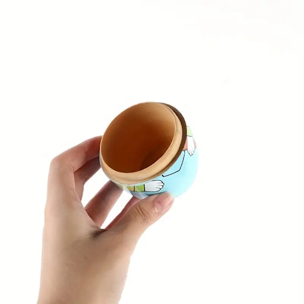 Kreativ Rysk Matryoshka Påskkanin 5-lagers Trähantverk Söt