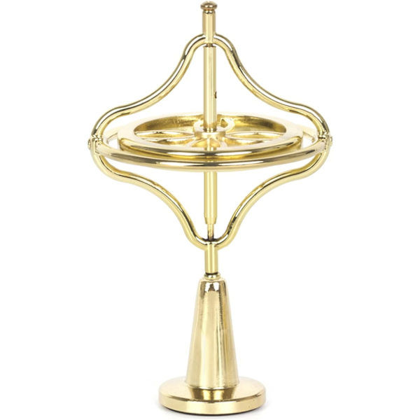 Metallisk Gyroskop Anti-Gravitation Snurrande Topp Balansleksak Present (Guld)