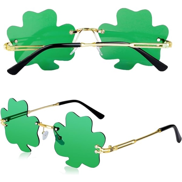 Patrick's Day Glasögon Saint Patricks Accessoarer Grön Shamrock Style