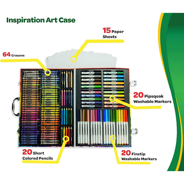Inspiration Art Case Färgset - Rymden (140 delar), Konstkit för Barn, Leksaker för Flickor & Pojkar, Konstset, Skolmaterial, Presenter