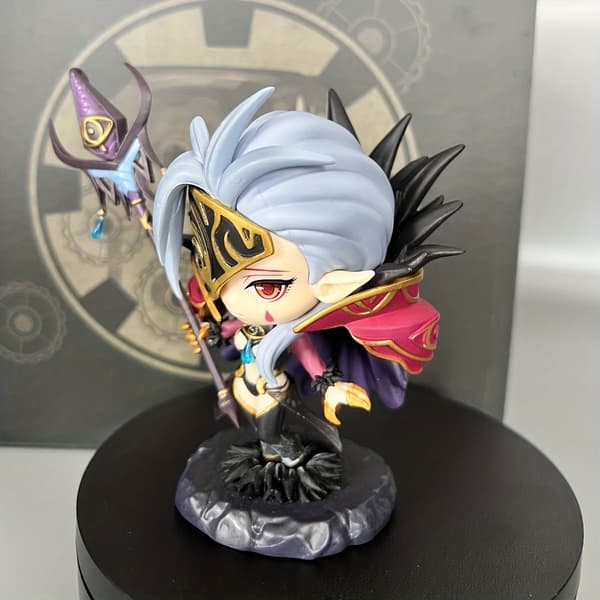 1 stk. Chibi Anime Spill Chibi Krigerfigur - Chibi-stil Samleobjekt Actionfigur med Dynamiske Poser, Chibi Karakterstatue for Bordrollespill... 1PC Model