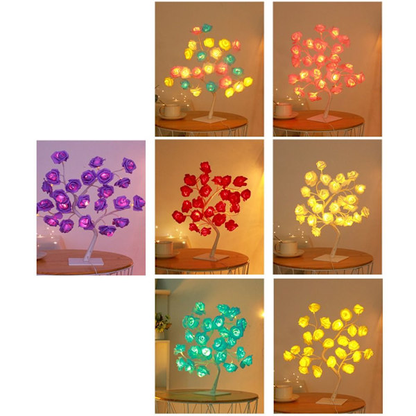 Bordlampe Rose Lamper HVID white