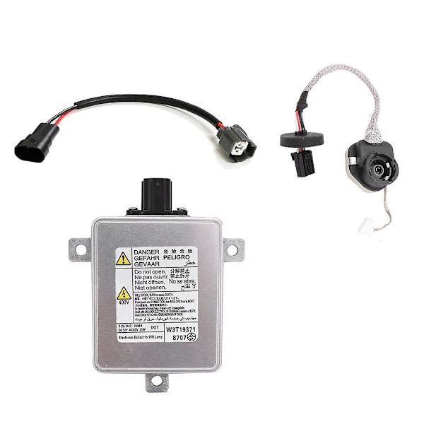 W3T19371 W3T15671 W3T16271 W3T20971 Xenon HID Ballast for frontlykter med tenner og strømkabel for 20