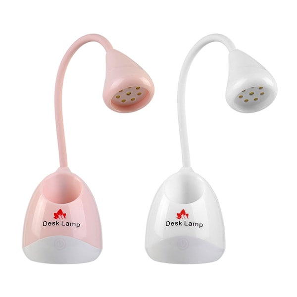 LED UV-nagellampa, Mini Hands Free Light Rotatable Nagel torktumlare Snabbtorkande Nagellack Härdande Lampa Svanhals Flash Härdande Ljus White 0.24
