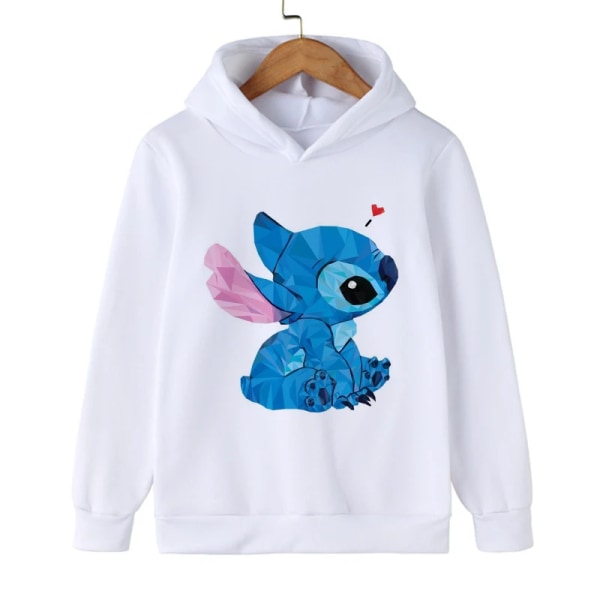 Y2k Anime Stitch Huppari Lapsille Piirretty Vaatteet Lapsille Tyttö Poika Lilo ja Stitch Paita Manga Huppari Vauva Renttu Paita kongwhite