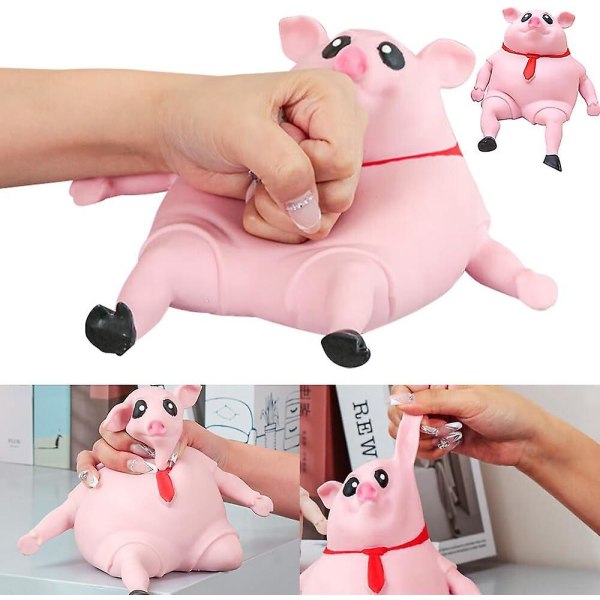 Pig Anti Stress Toy, Pig Squeeze Toys, Creative Decompression Pig, Squeeze Pig Toy for Children and Adults