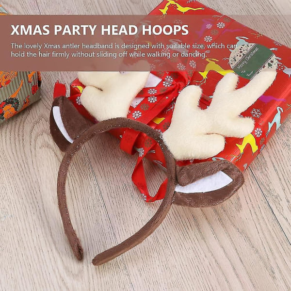 Uusi 2 Pack Horns Pure -pääpanta joulujuhliin karnevaali lasten juhliin joulukoristelutarvikkeet Hot Yw1